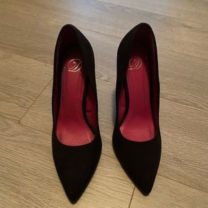Suede Black heels